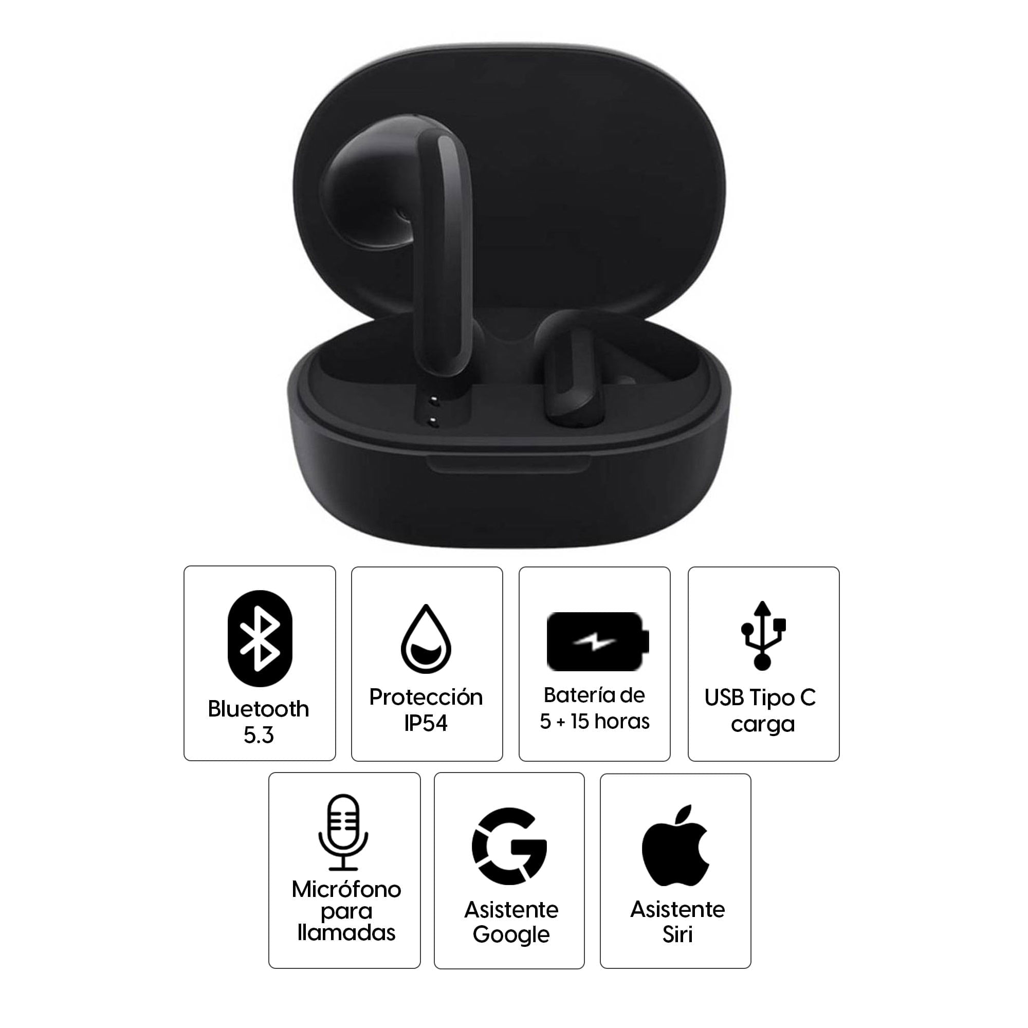 Aud fonos bluetooth True Wireless Xiaomi Buds 4 Lite resistente al