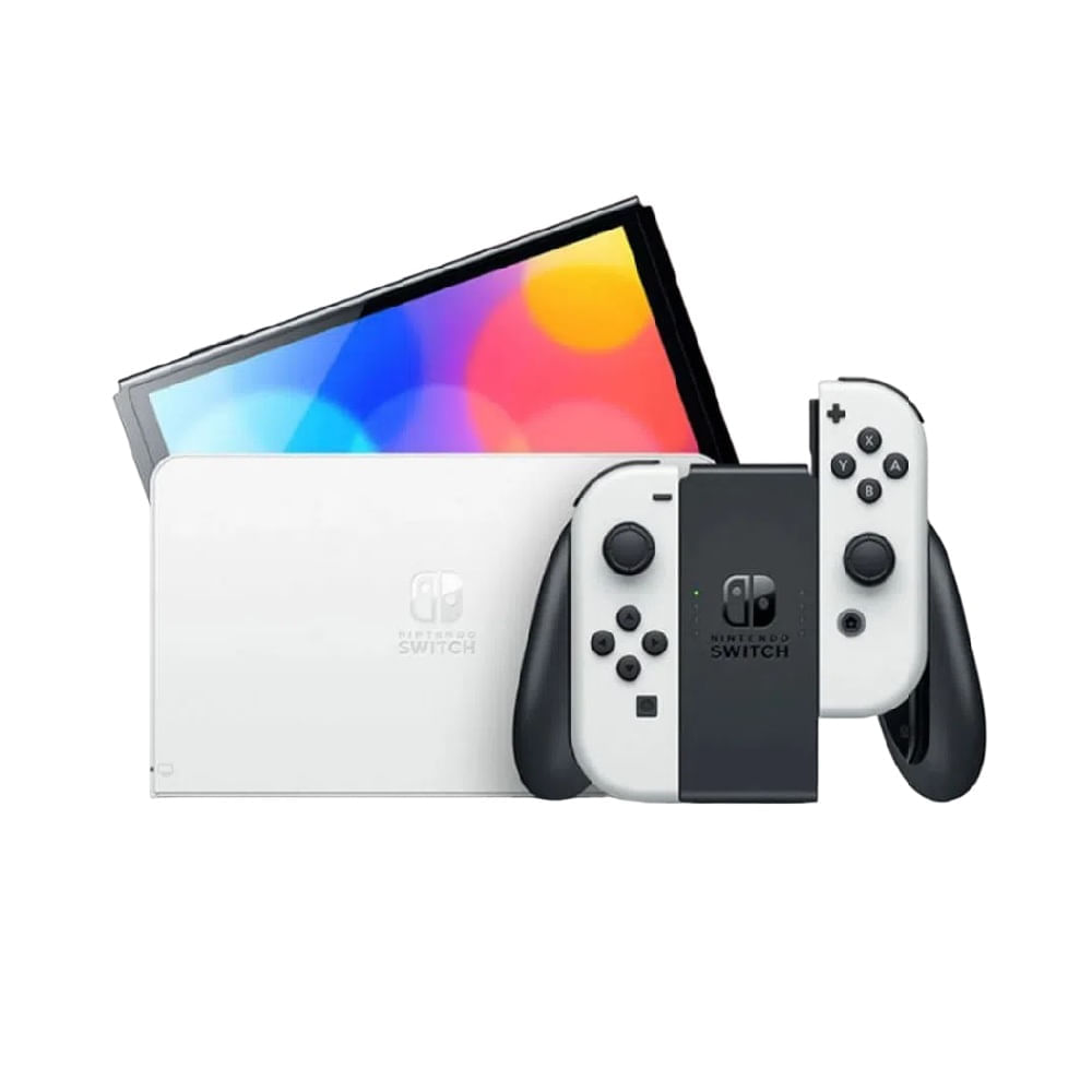 Nintendo Switch HEG-001 , 4GB ram, cámara principal , frontal , 7" Oled, negro-blanco