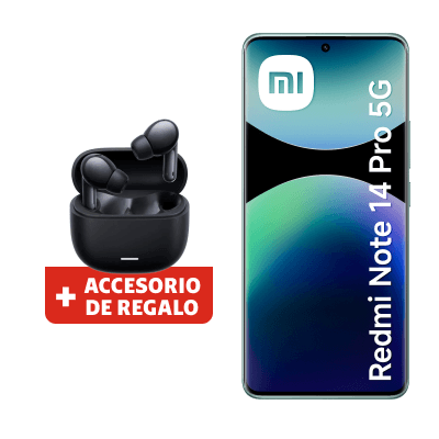 Redmi Note 14 Pro 256GB  Verde + Buds + Portabilidad + Postpago + Plan Max Ilimitado 79.90 P(0c)