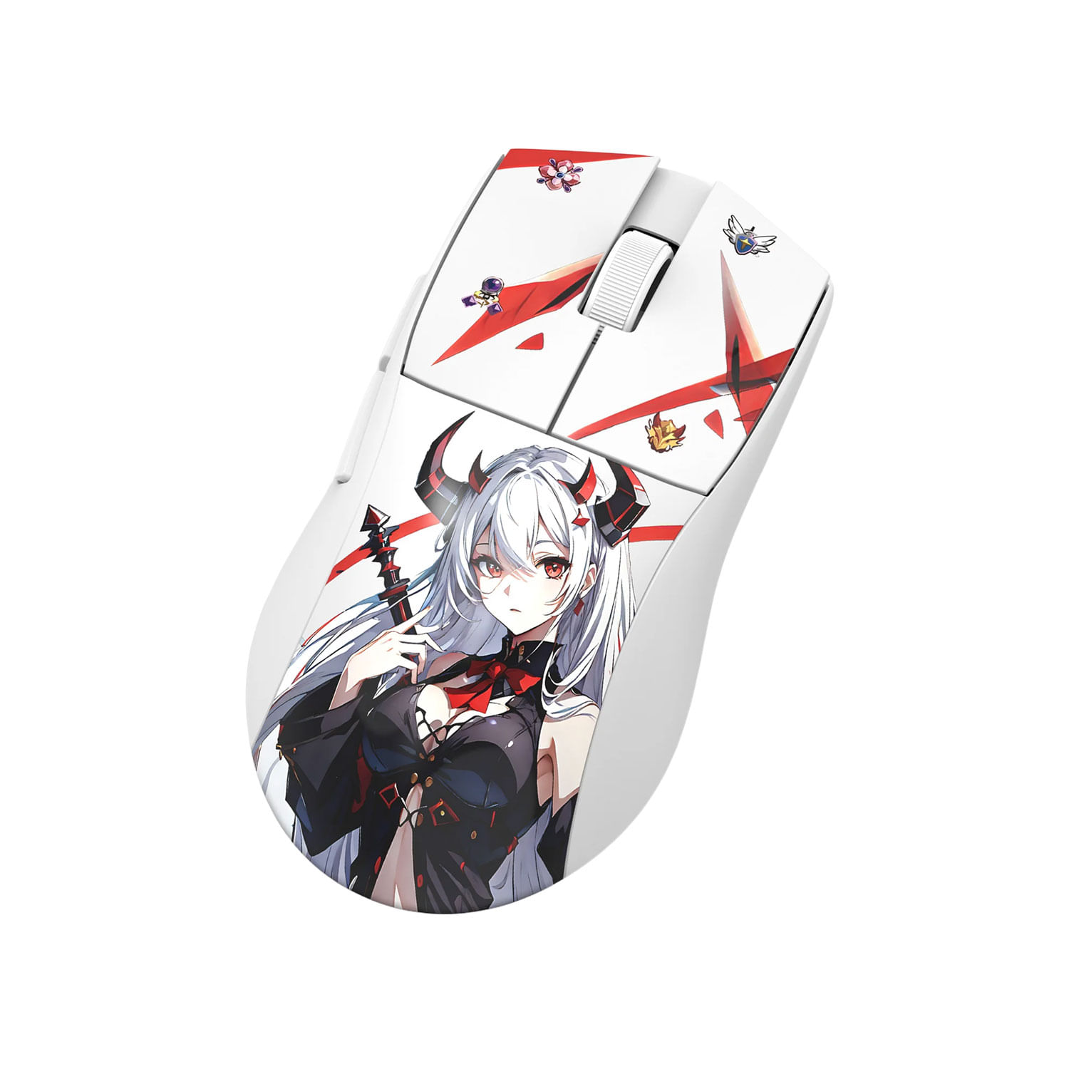Mouse Gamer Redragon K1Ng Pro (1K Hz) Wireless Anime White