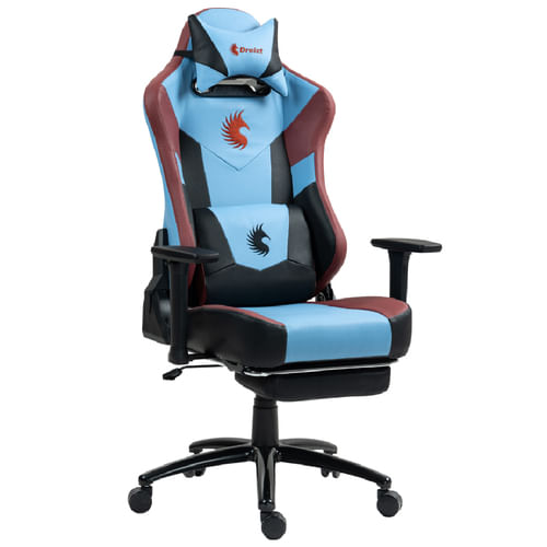 Silla Gamer Dreizt Heroes Azul Claro Premium