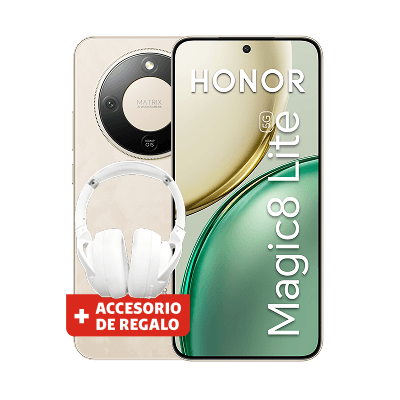 Honor Magic 8 Lite 512GB 5G Dorado Amanecer + Headphones Pro + Liberado + P