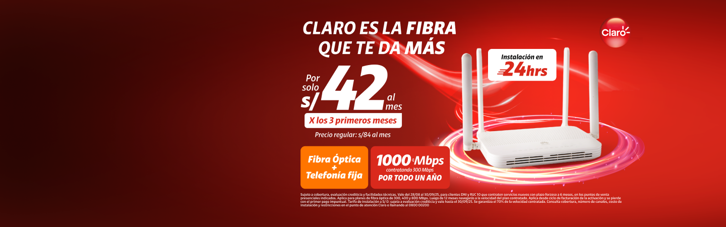 Banner del Formulario Lleva el mejor plan de hogar de Claro y conéctate sin límites