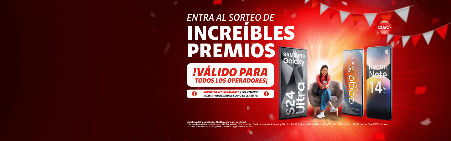 Banner del Formulario Solicita el envío de publicidad de CLARO