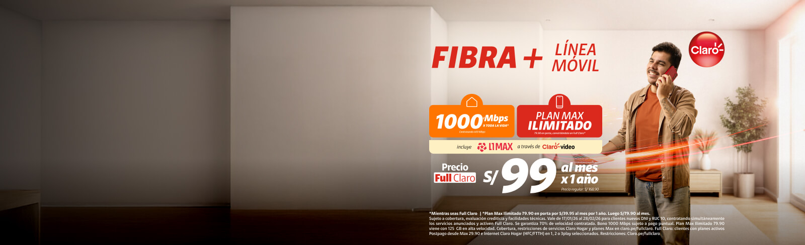 Banner con Formulario FullClaro