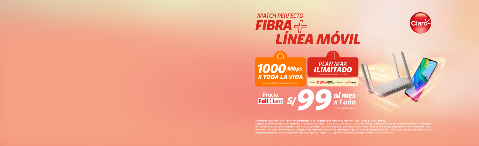 Banner con Formulario FullClaro