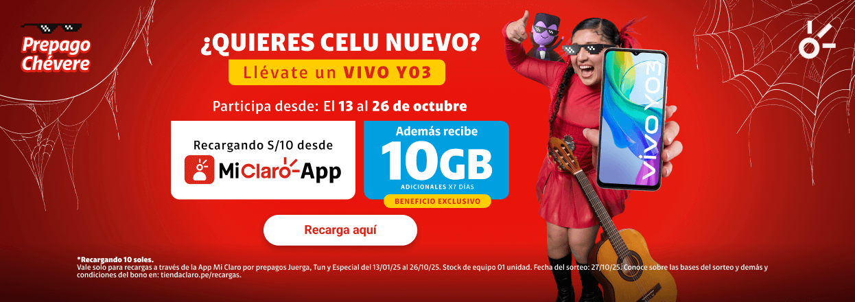 Tus recargas siempre participan de un sorteo
